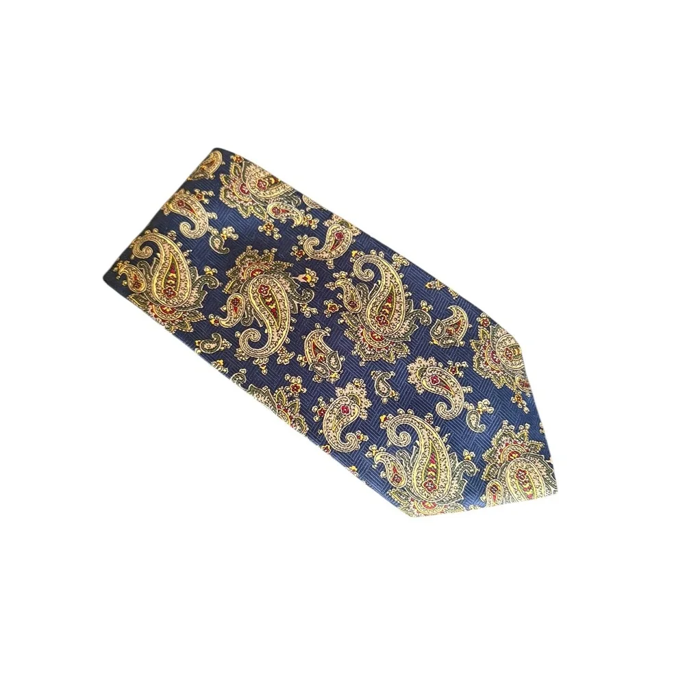 Ketch‎ Men's Blue Paisley Necktie 100% Polyester 58x3.75 Classic Vintage Style